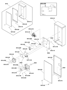 Transfer Switch - Hingeless Enclosure Diagram and Parts List for 040628-01  Briggs and Stratton Generator